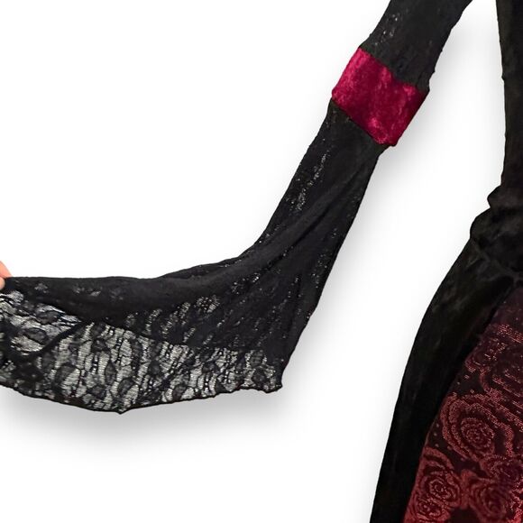 Halloween Dress Renaissance Maiden Vampire Gothic Costume Sz Small/Medium - Picture 4 of 13